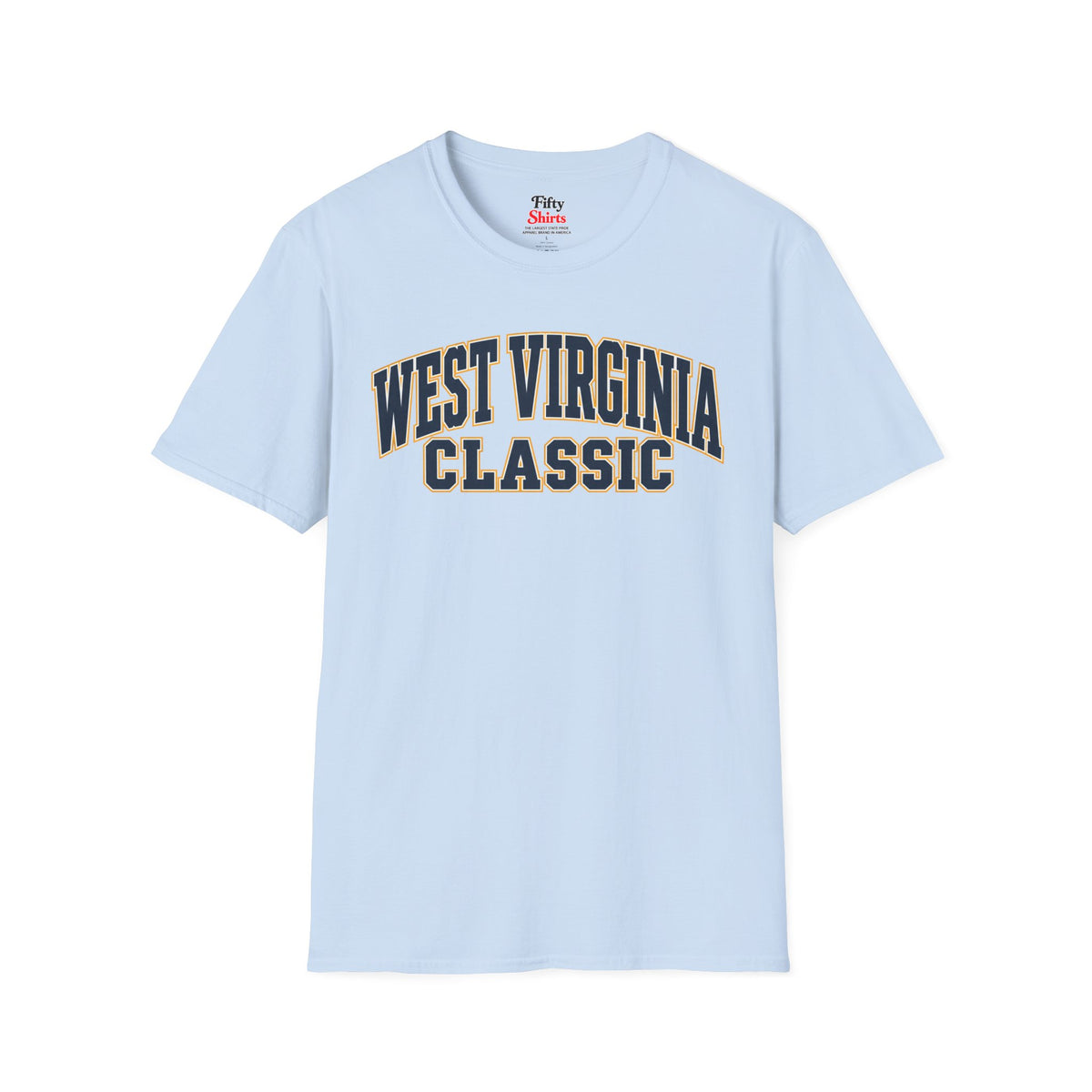 West Virginia Classic Unisex Softstyle T Shirt State Name Graphic Tee