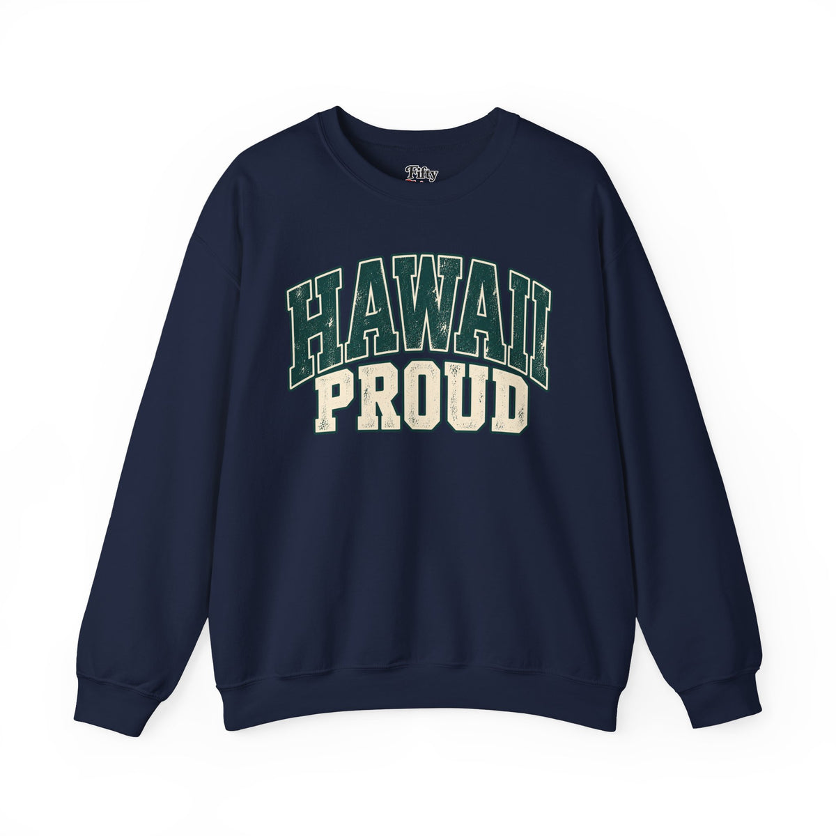 Hawaii Proud Unisex Crewneck Sweatshirt State Name Graphic