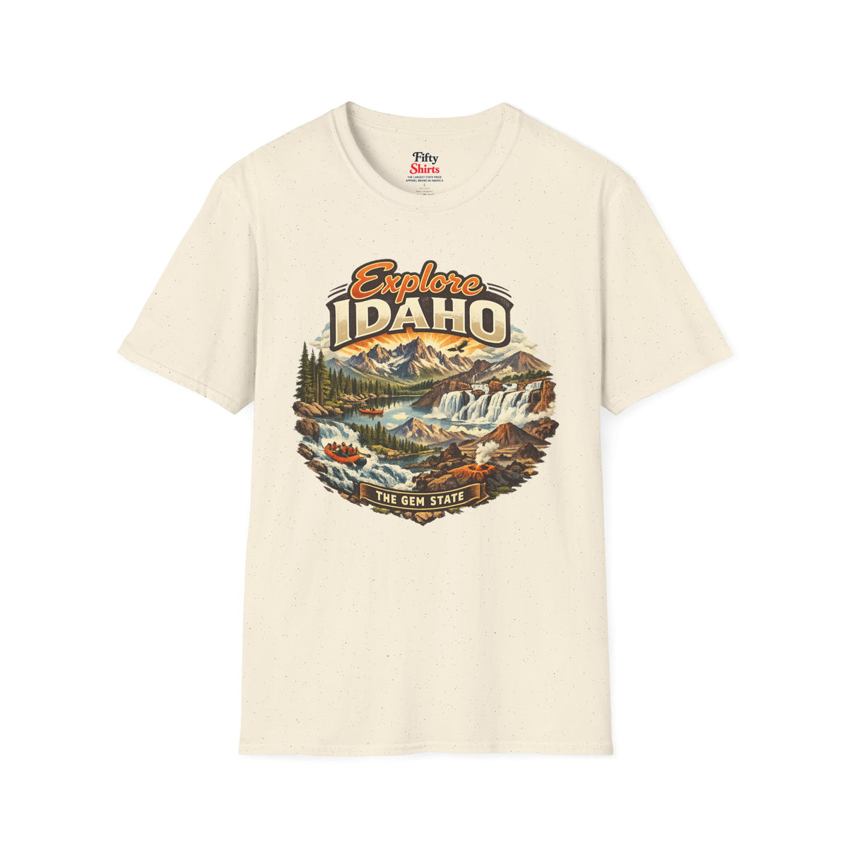 Explore Idaho Unisex Softstyle T Shirt State Pride Graphic Tee Collections FS03