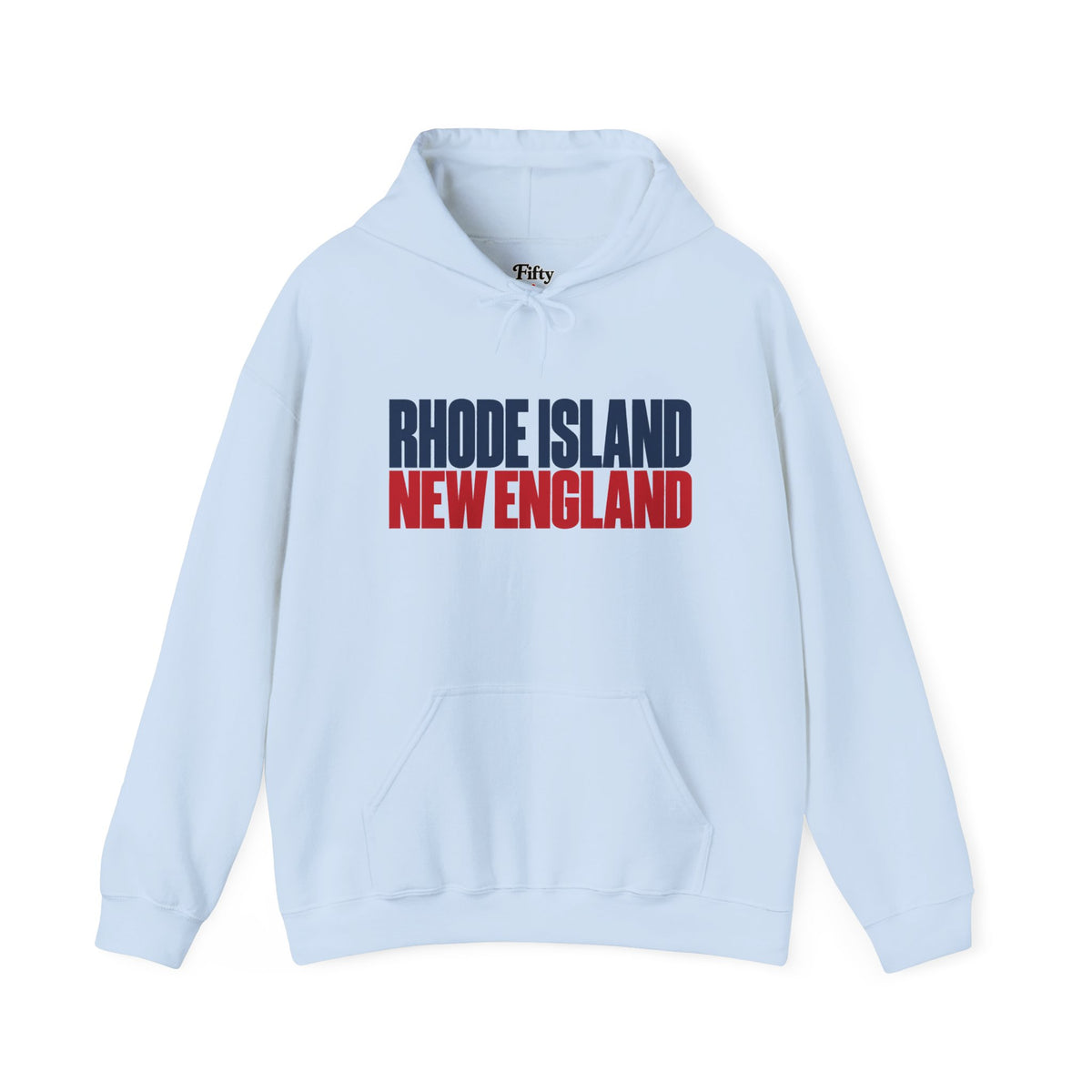 Rhode Island New England Unisex Hoodie State Name Graphic