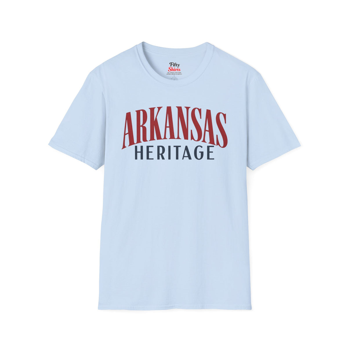 Arkansas Heritage Unisex Softstyle T Shirt State Name Graphic Tee