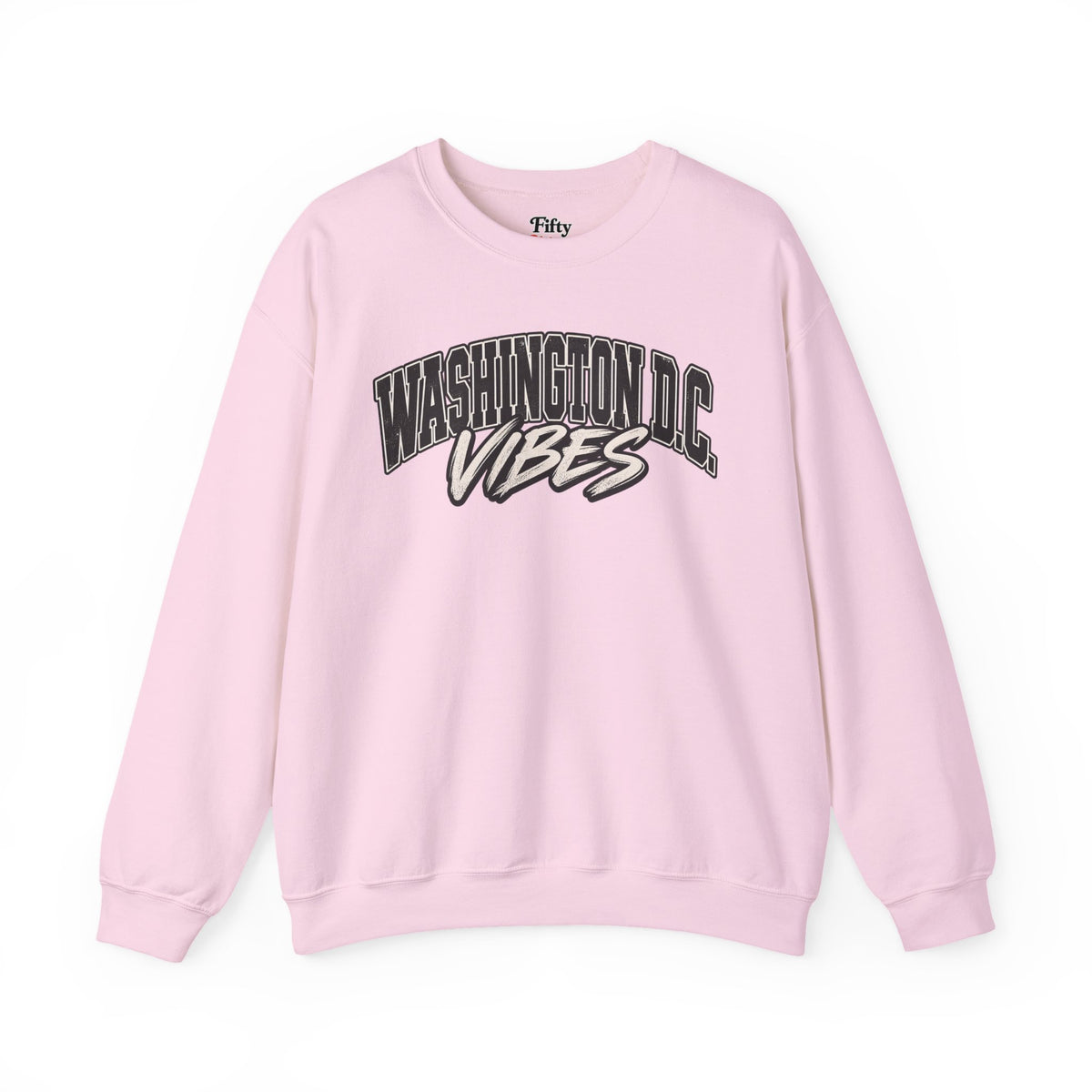 Washington DC Vibes Unisex Crewneck Sweatshirt State Name Graphic