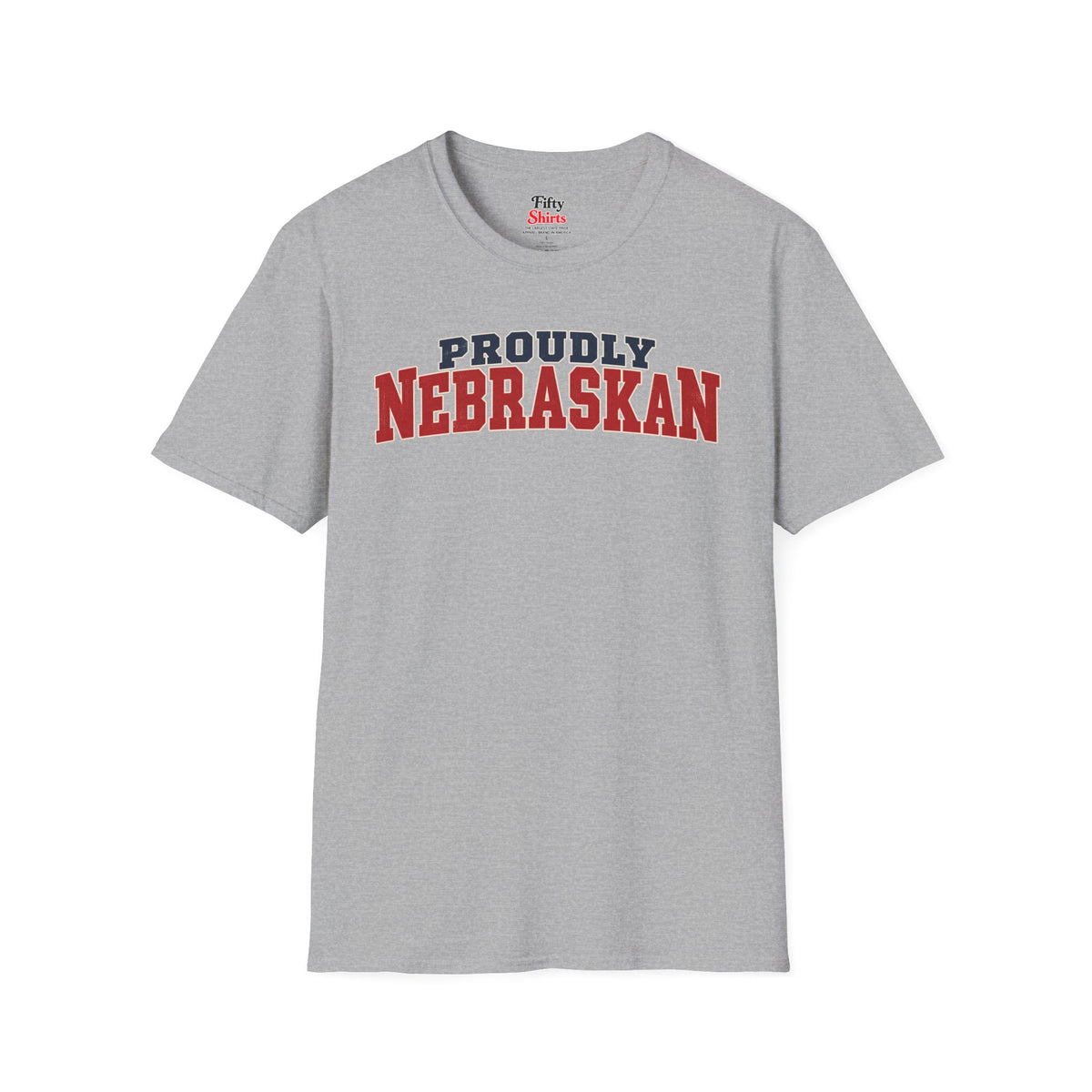Proudly Nebraskan Nebraska Unisex Softstyle T Shirt State Name Graphic Tee