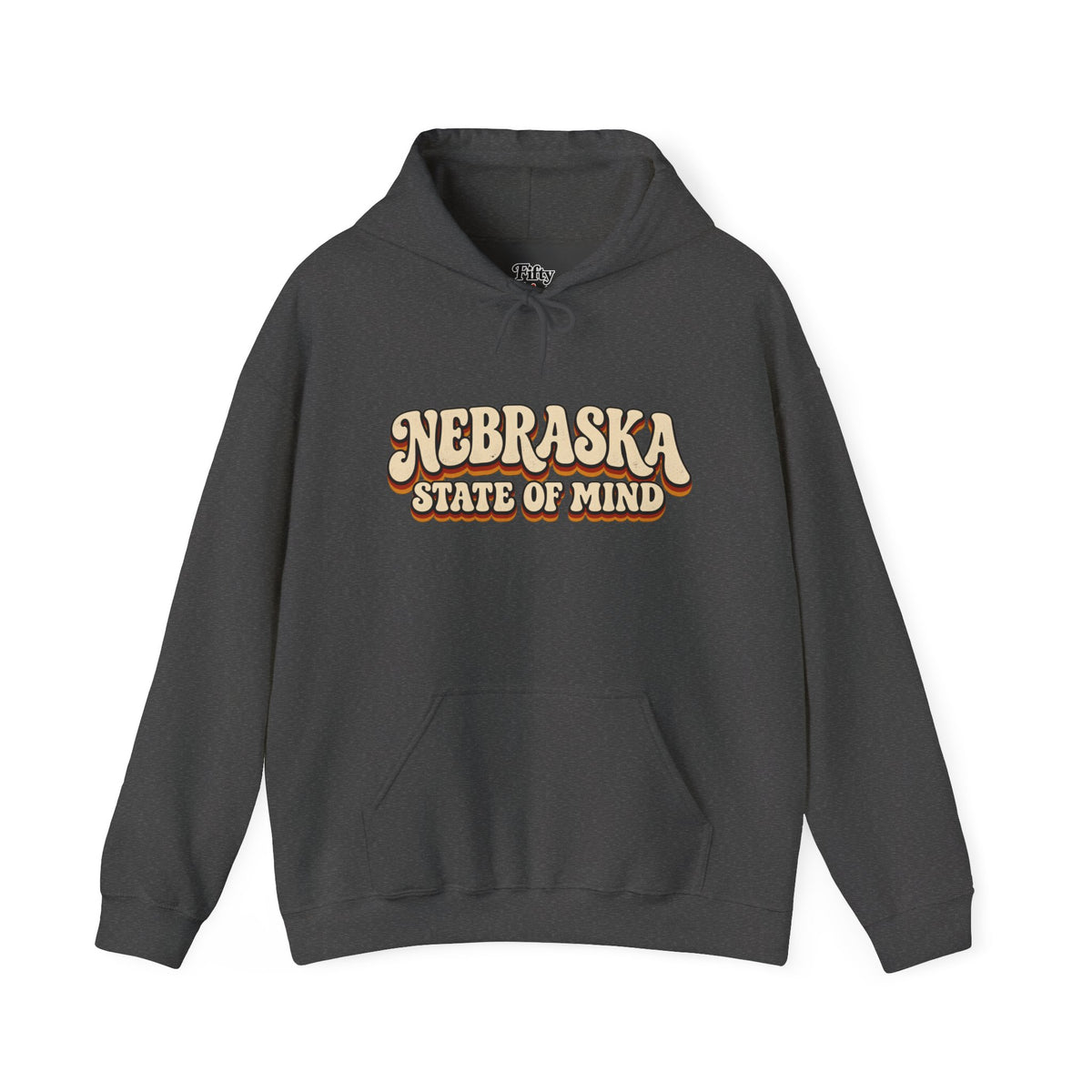 Nebraska State of Mind Unisex Hoodie State Name Graphic