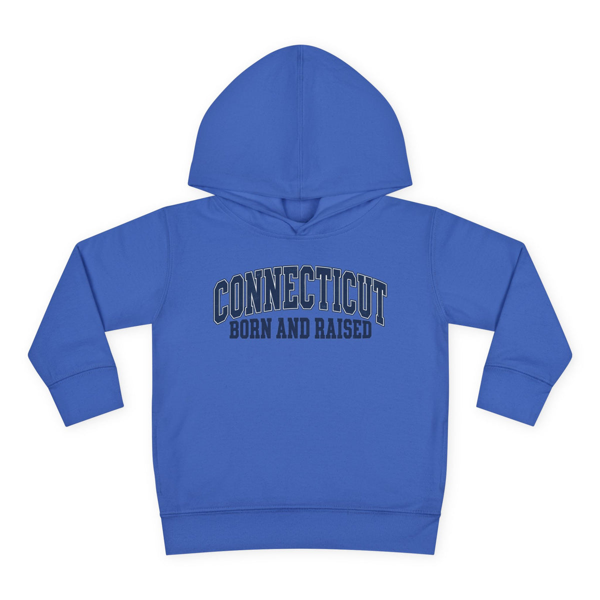 Connecticut Born and Raised Vintage Athletic Heritage Unisex Toddler Pullover Fleece Hoodie