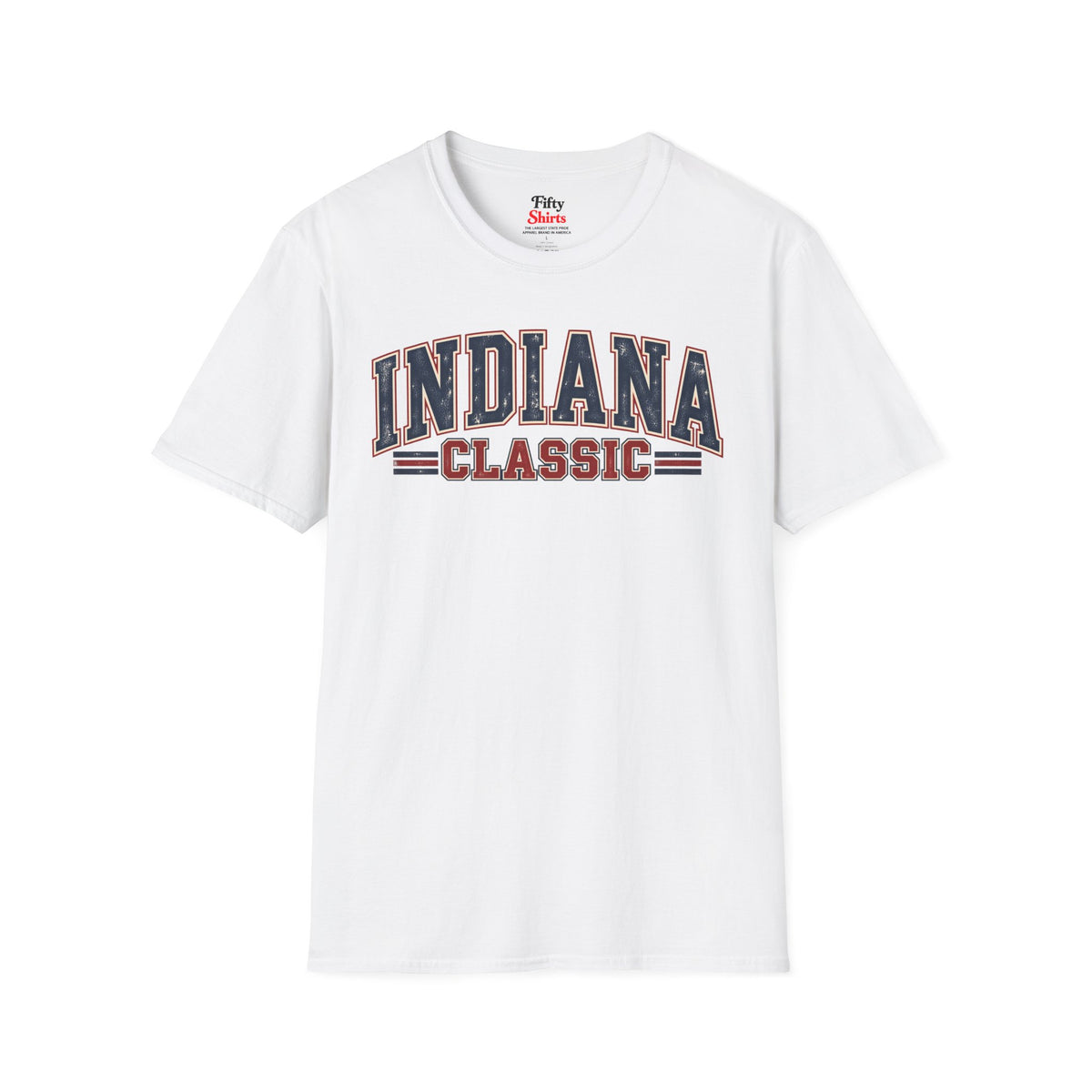 Indiana Classic Unisex Softstyle T Shirt State Name Graphic Tee