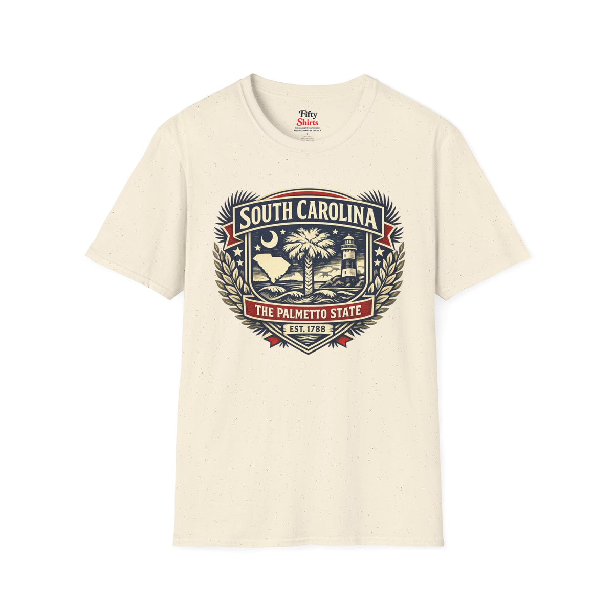 South Carolina Heritage Badge Unisex Softstyle T Shirt State Pride Graphic Tee Collections FS03