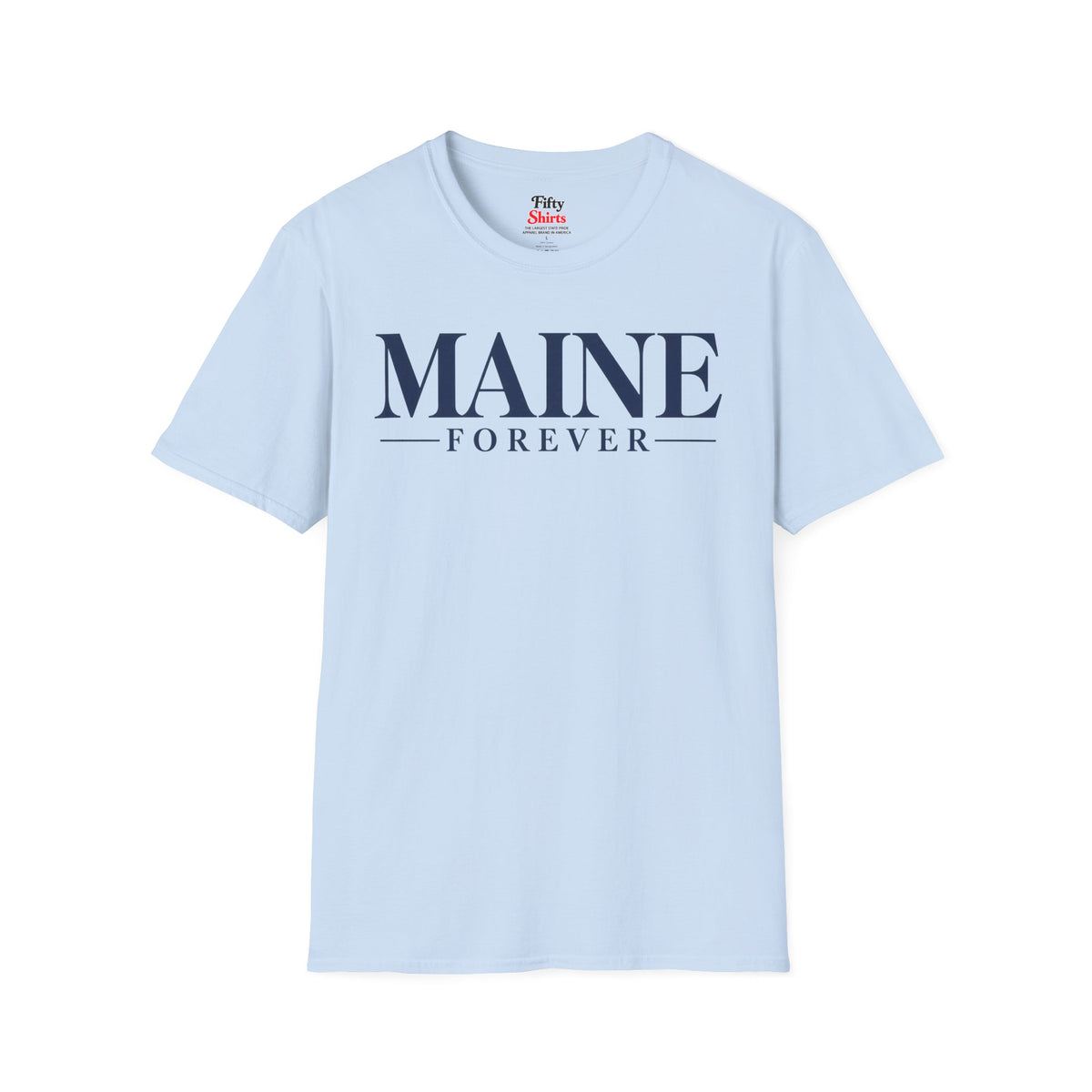 Maine Forever Unisex Softstyle T Shirt State Name Graphic Tee