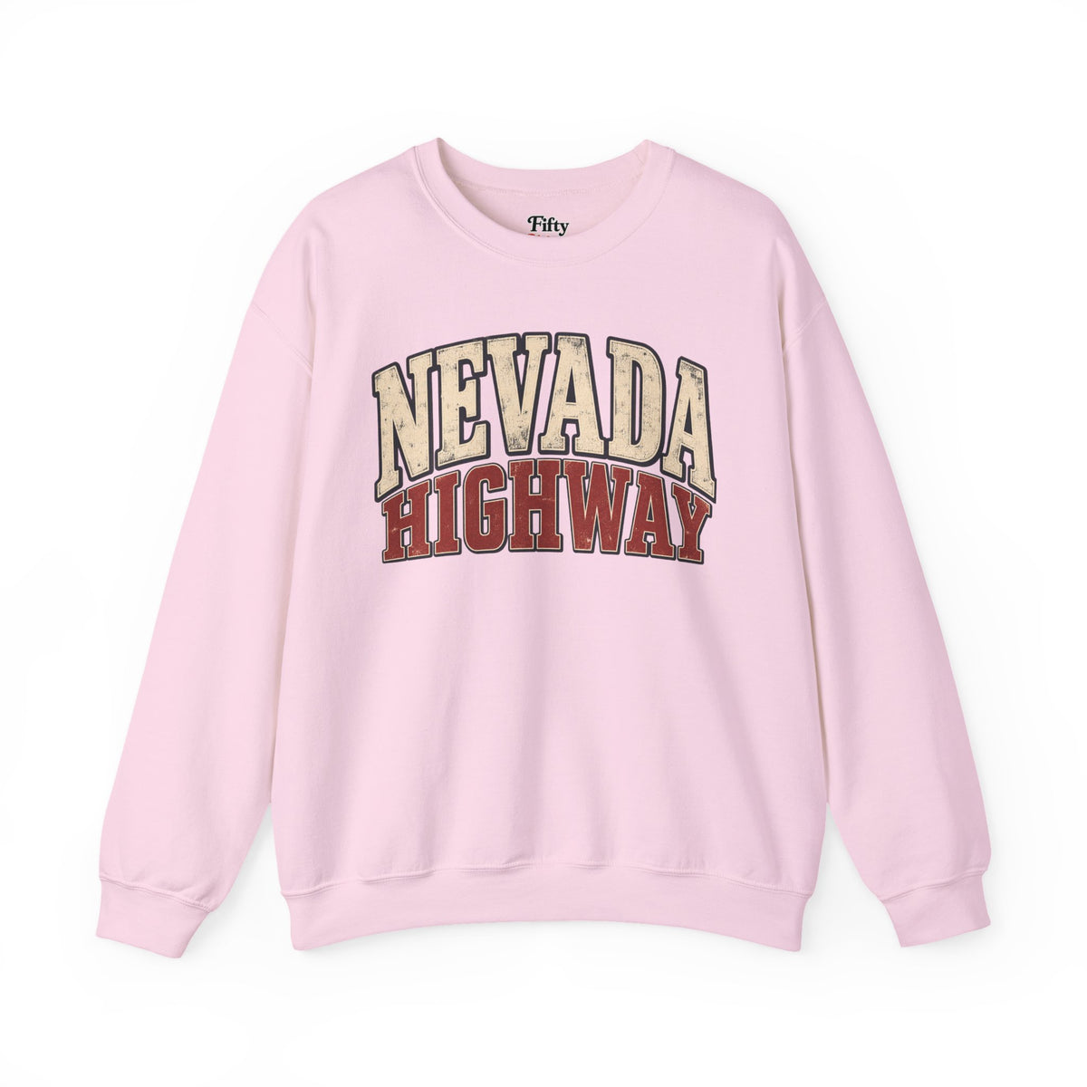 Nevada Highway Unisex Crewneck Sweatshirt State Name Graphic