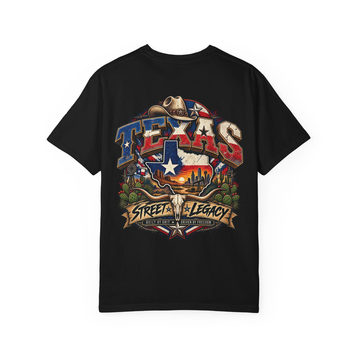 Texas Street Legacy Unisex Comfort Color 1717 Streetwear Graphic Tee