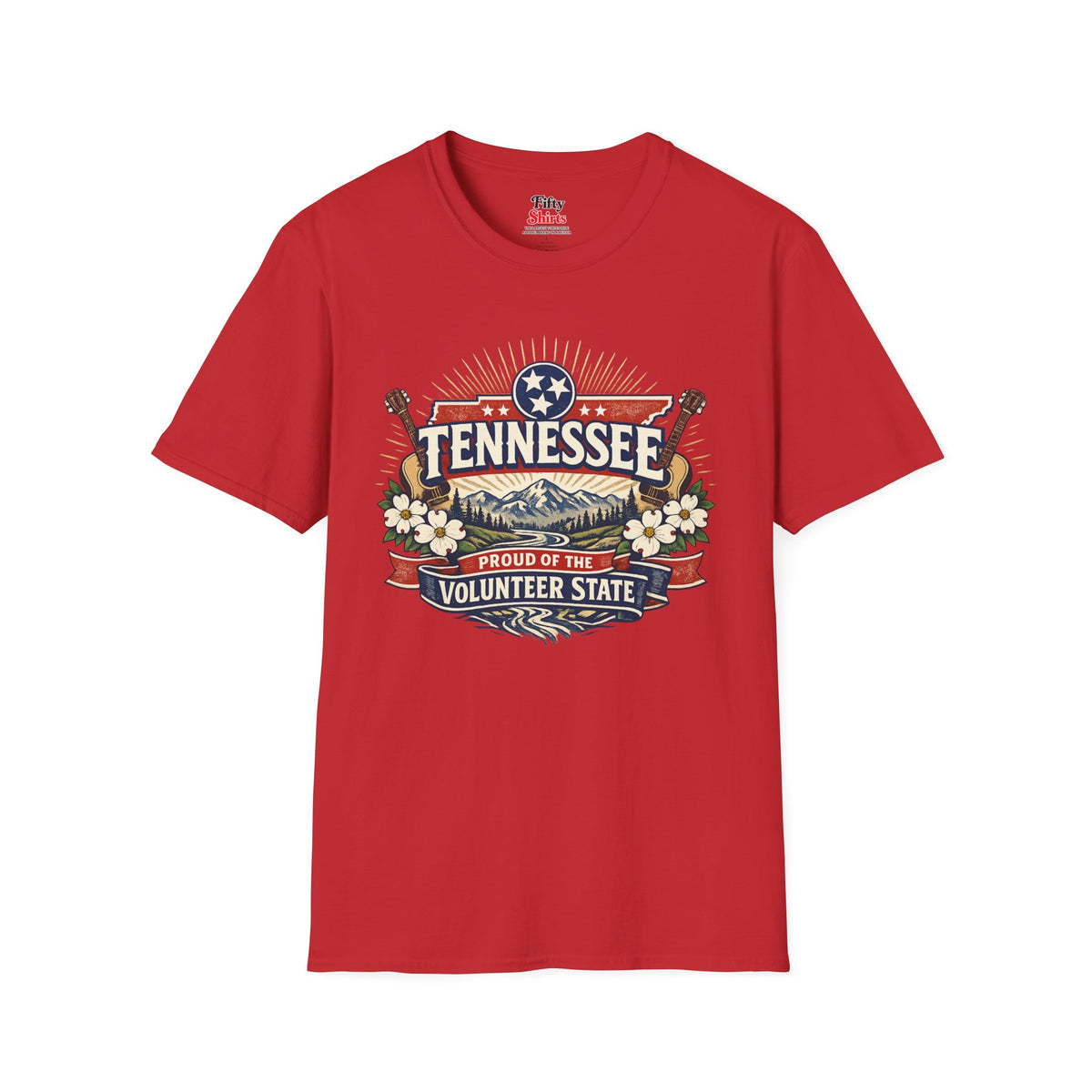 Tennessee State Pride Unisex Softstyle T Shirt State Pride Graphic Tee Collections FS03