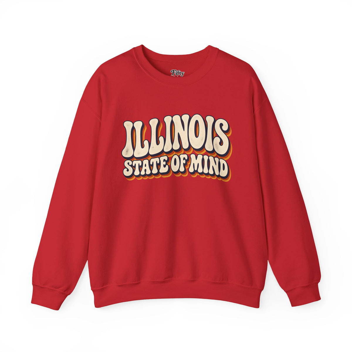 Illinois State of Mind Unisex Crewneck Sweatshirt State Name Graphic