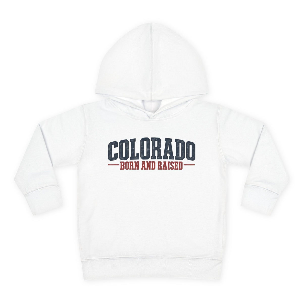 Colorado Born and Raised Classic Western Americana Unisex Toddler Pullover Fleece Hoodie