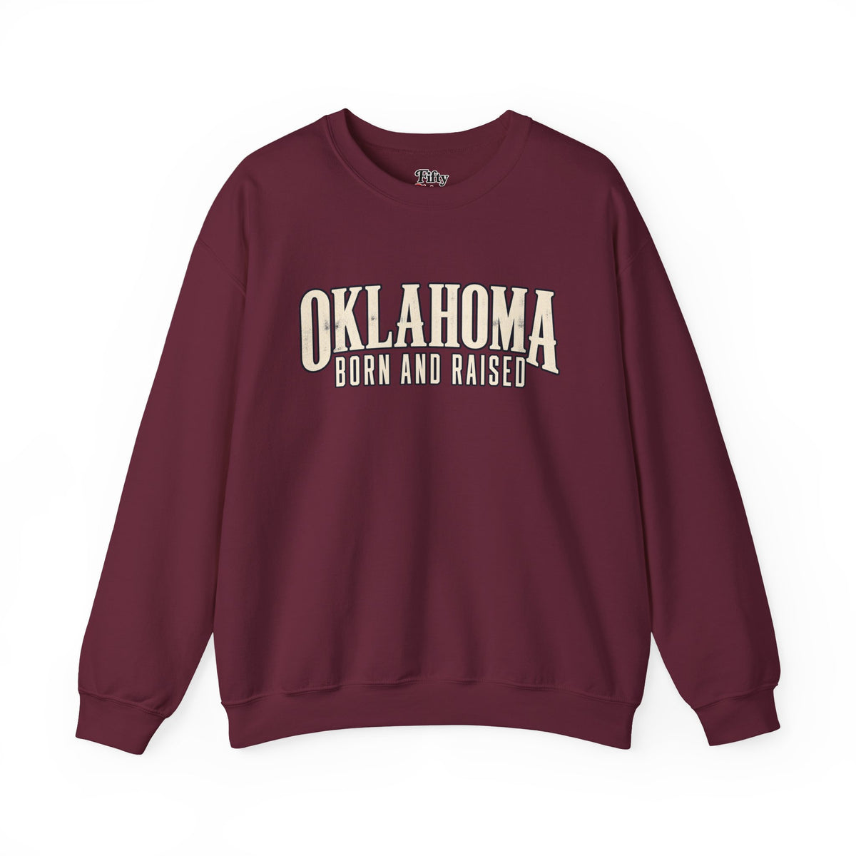 Oklahoma Born and Raised Premium Heritage Unisex Sweatshirt Graphic