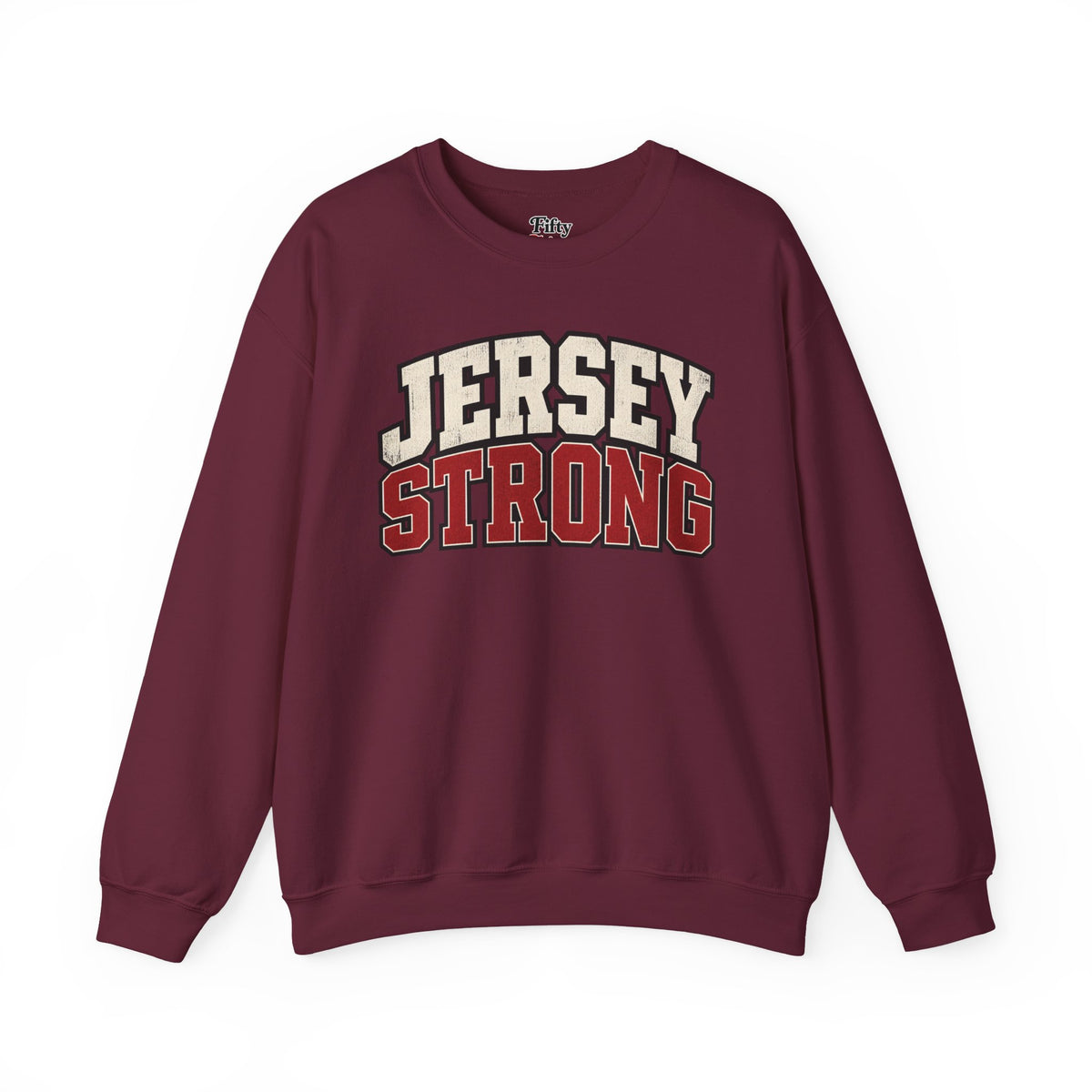 New Jersey Strong Unisex Crewneck Sweatshirt State Name Graphic
