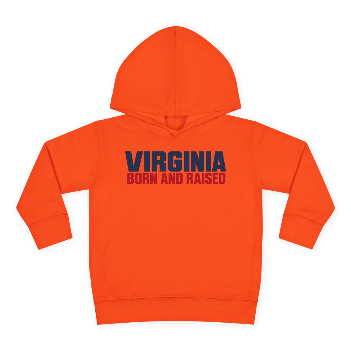Virginia Born and Raised Minimal Modern Unisex Toddler Pullover Fleece Hoodie