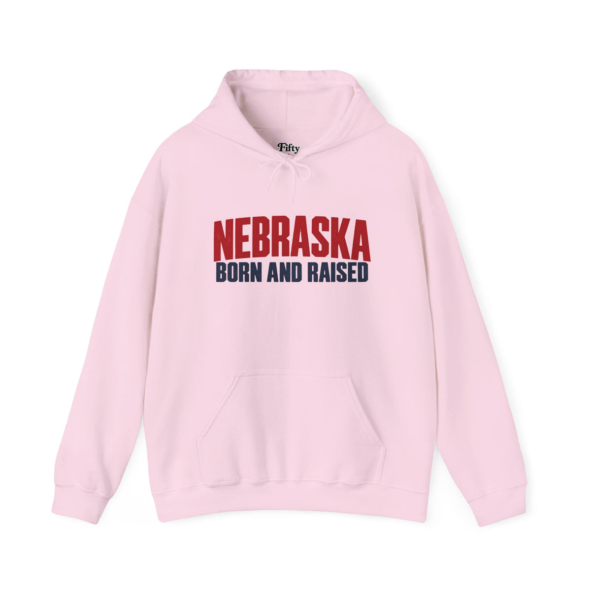 Nebraska Born and Raised Minimal Heritage Unisex Hoodie Graphic