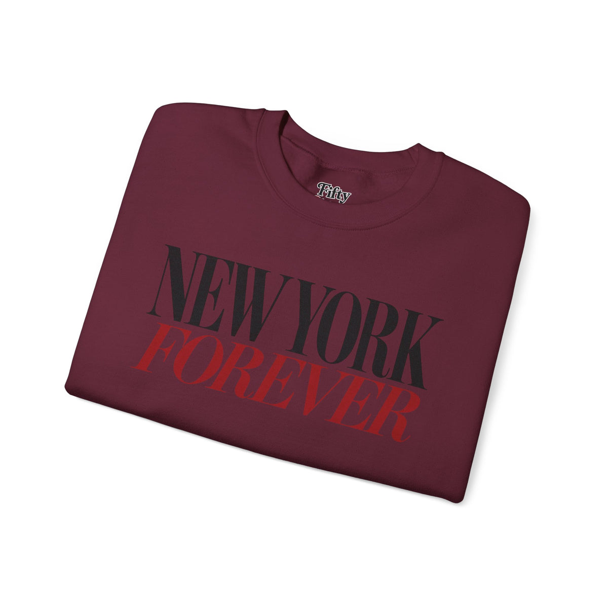 New York Forever Unisex Crewneck Sweatshirt State Name Graphic