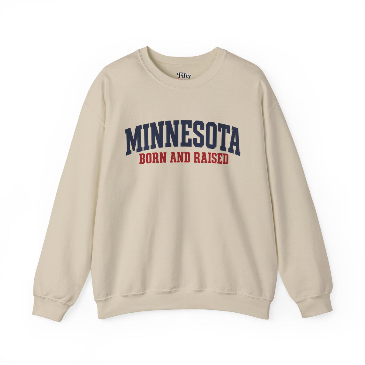 Minnesota Born and Raised Minimal Heritage Unisex Sweatshirt Graphic