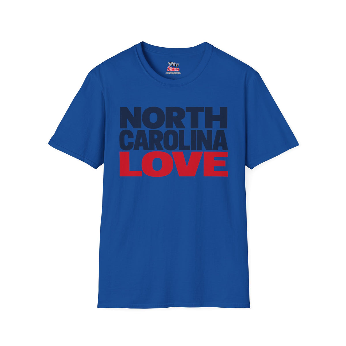 North Carolina Love Unisex Softstyle T Shirt State Name Graphic Tee