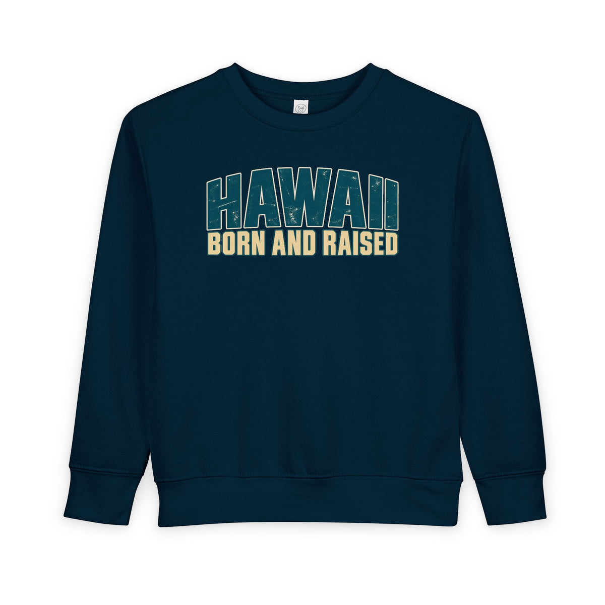 Hawaii Born and Raised Premium Surf Unisex Toddler Sweatshirt