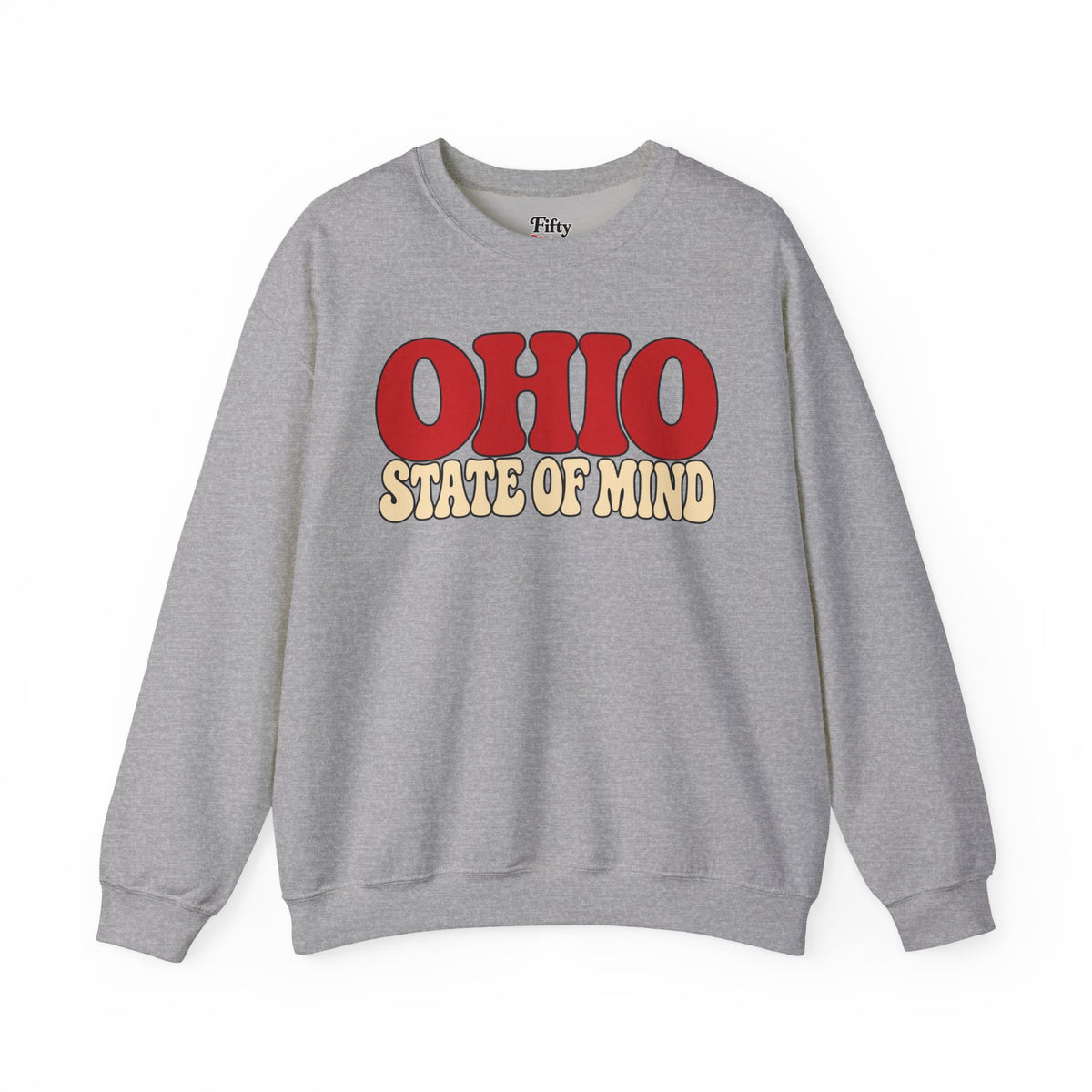 Ohio State Of Mind Unisex Crewneck Sweatshirt State Name Graphic