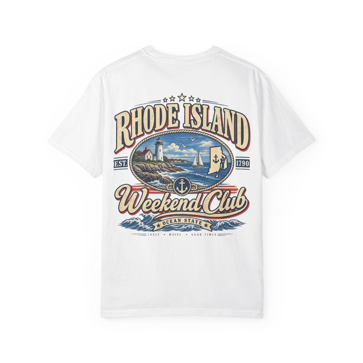 Rhode Island Weekend Club Unisex Comfort Color 1717 Streetwear Graphic Tee