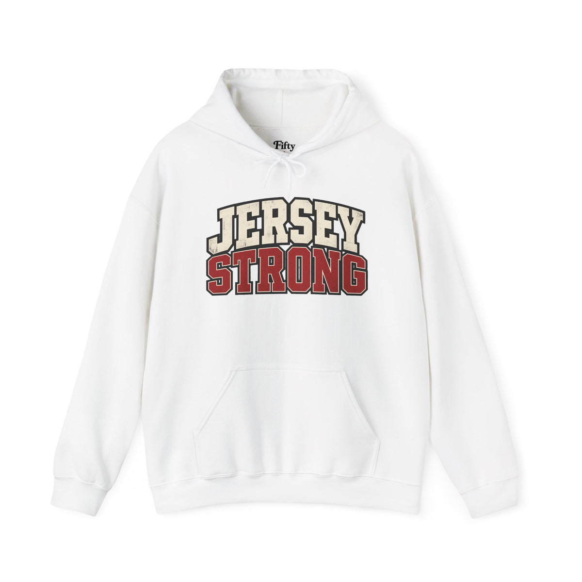 New Jersey Strong Unisex Hoodie State Name Graphic
