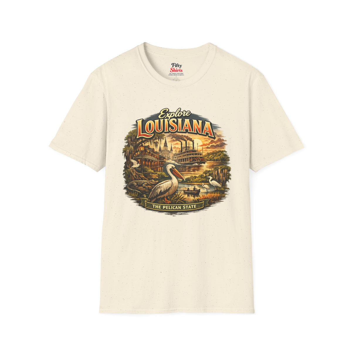 Explore Louisiana Unisex Softstyle T Shirt State Pride Graphic Tee Collections FS03