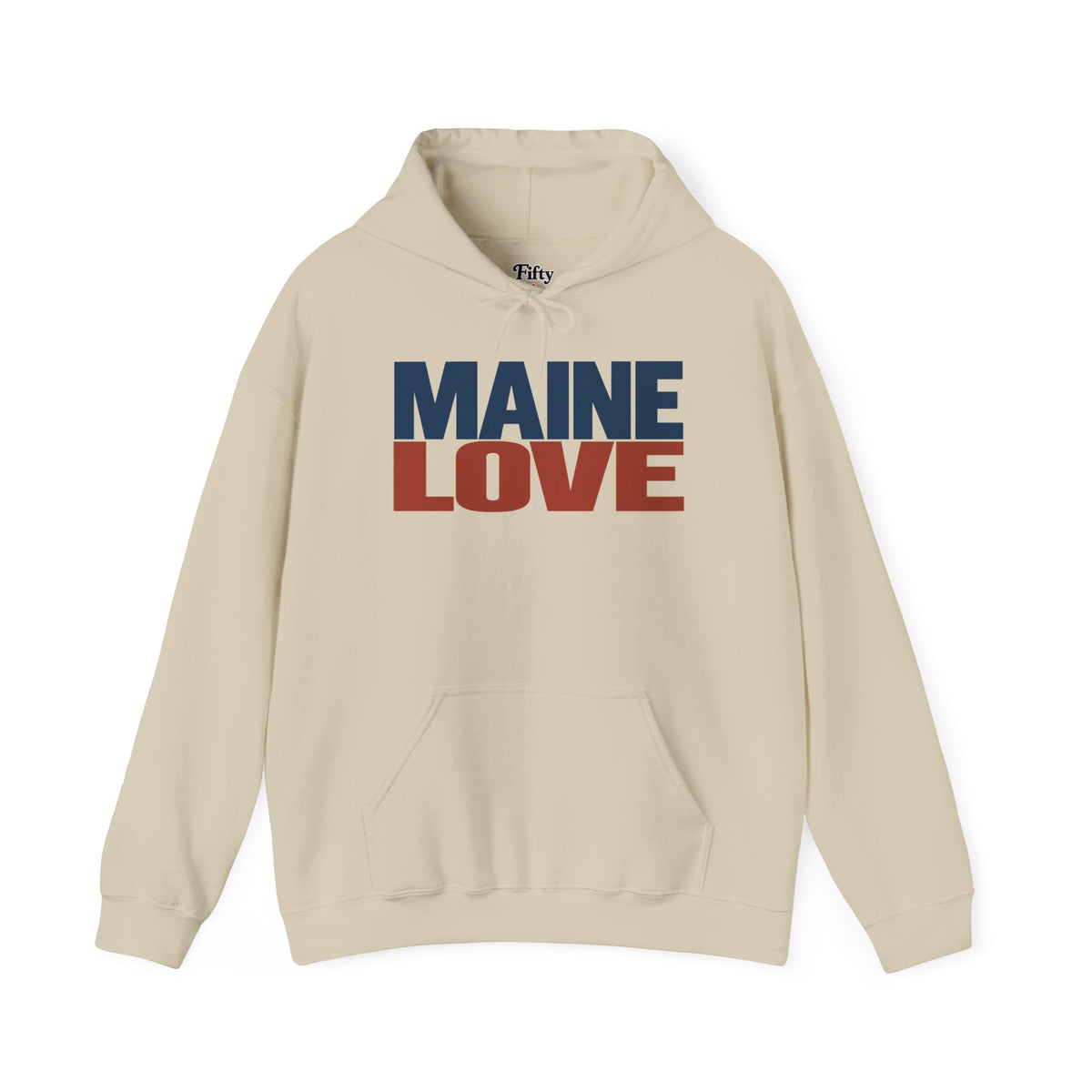 Maine Love Unisex Hoodie State Name Graphic