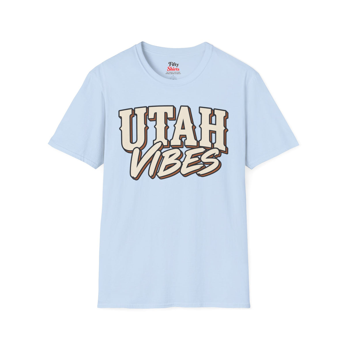 Utah Vibes Unisex Softstyle T Shirt State Name Graphic Tee