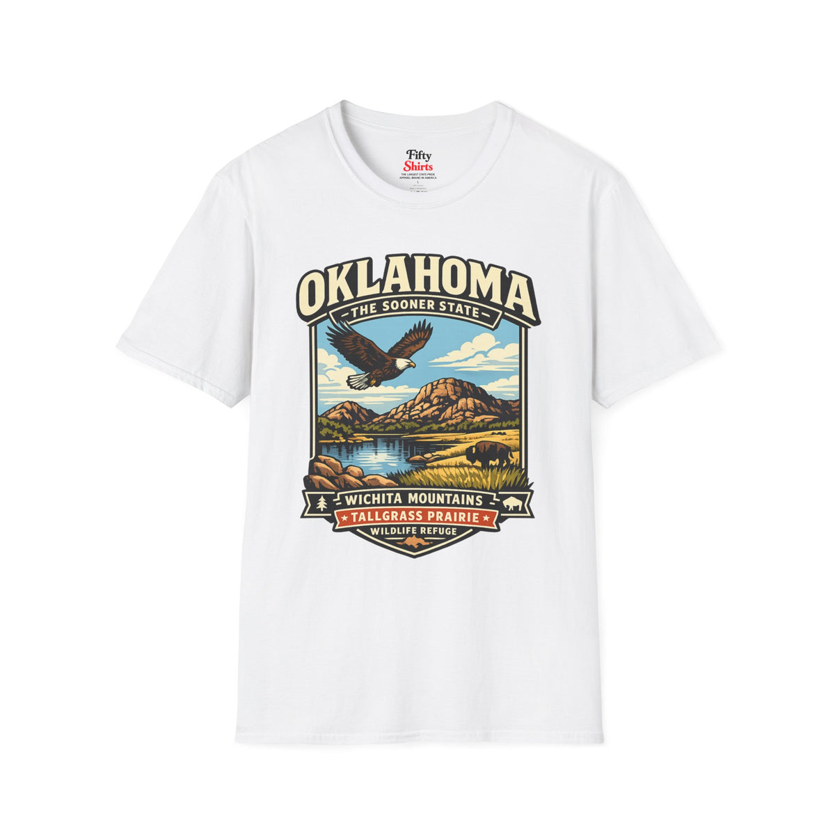 Oklahoma Sooner State Adventure Unisex Softstyle T Shirt State Pride Graphic Tee Collections FS03