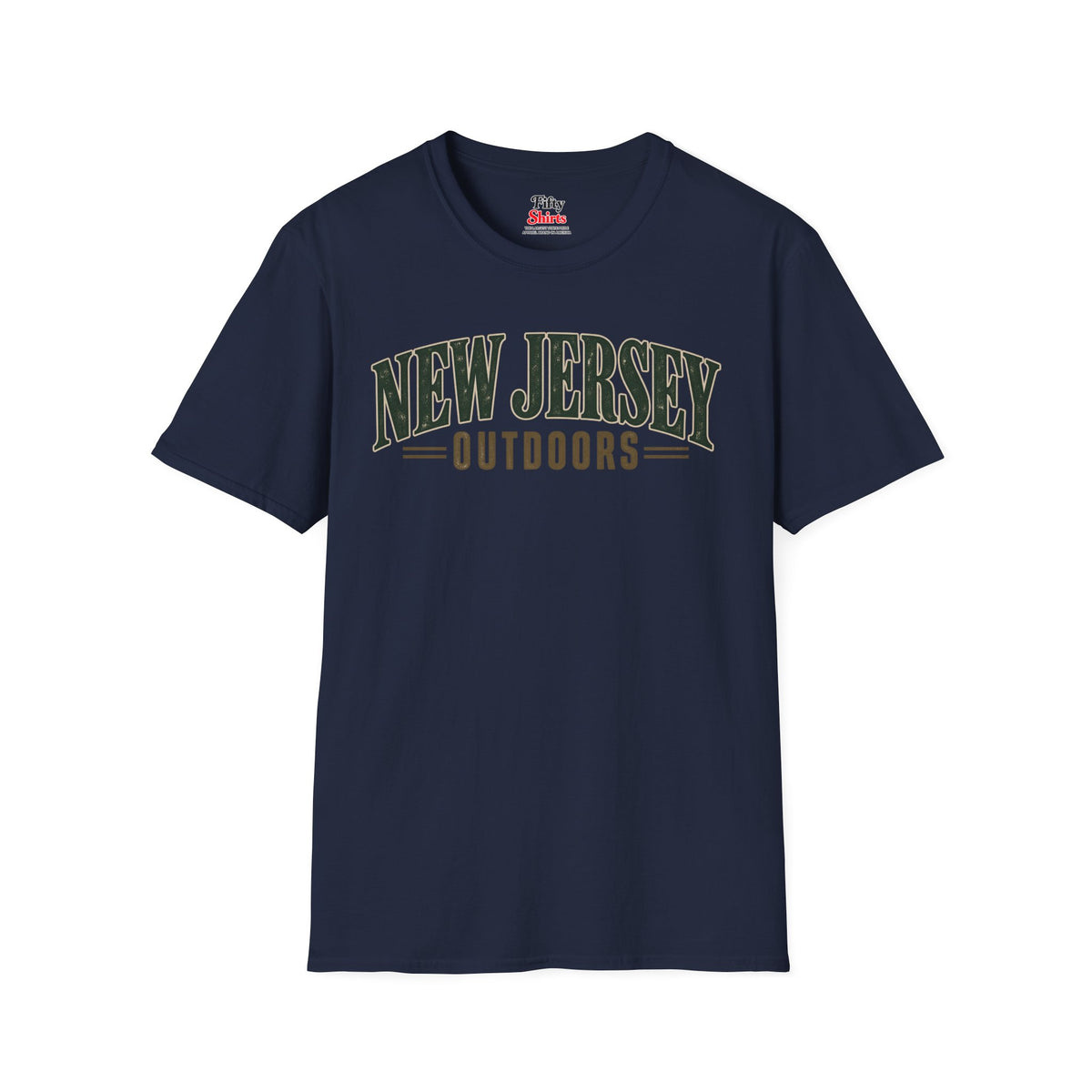 New Jersey Outdoors Unisex Softstyle T Shirt State Name Graphic Tee