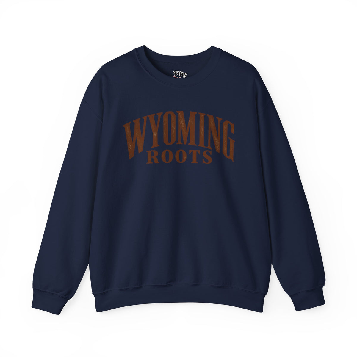 Wyoming Roots Unisex Crewneck Sweatshirt State Name Graphic