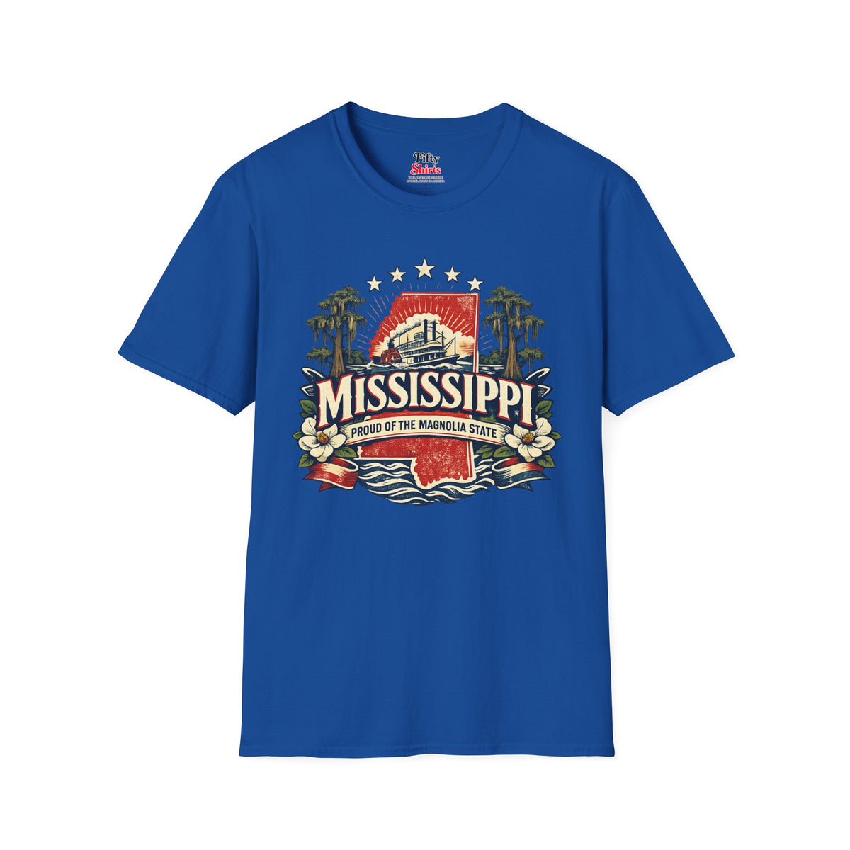 Mississippi State Pride Unisex Softstyle T Shirt State Pride Graphic Tee Collections FS03