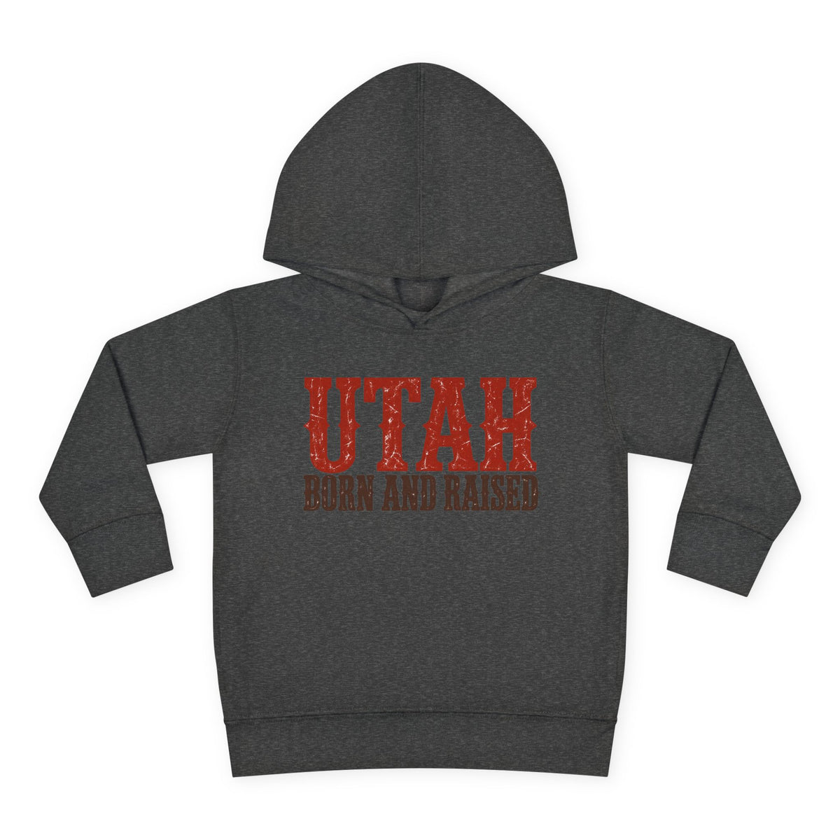 Utah Born and Raised Western Heritage Unisex Toddler Pullover Fleece Hoodie