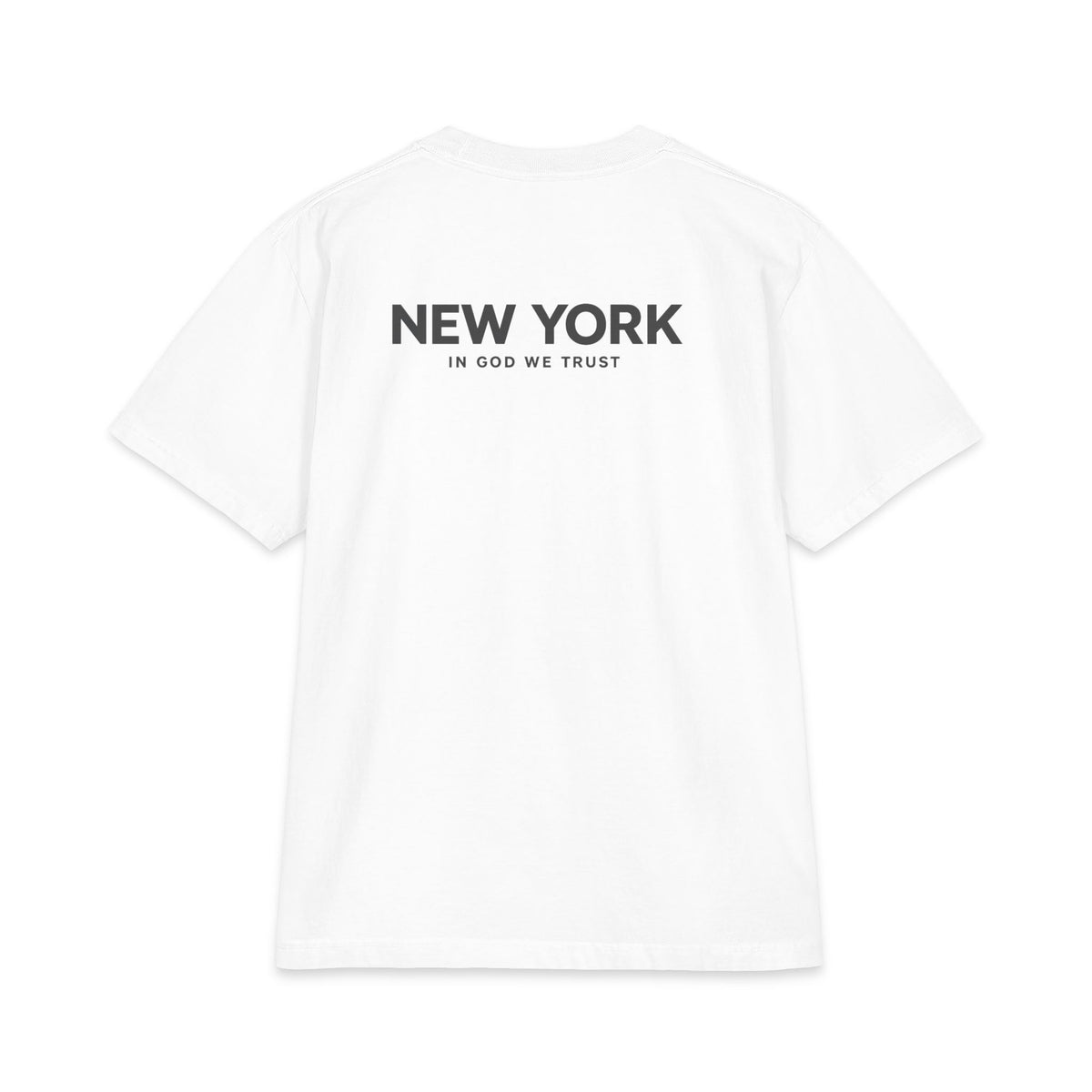 New York All State In God We Trust Unisex Max Heavyweight Short Sleeve