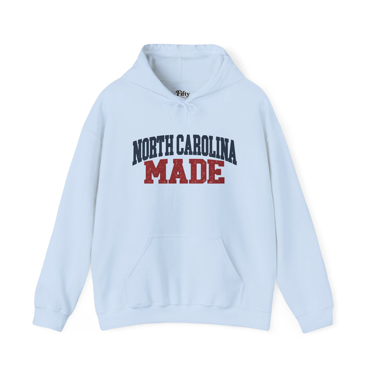 North Carolina Made Unisex Hoodie State Name Graphic