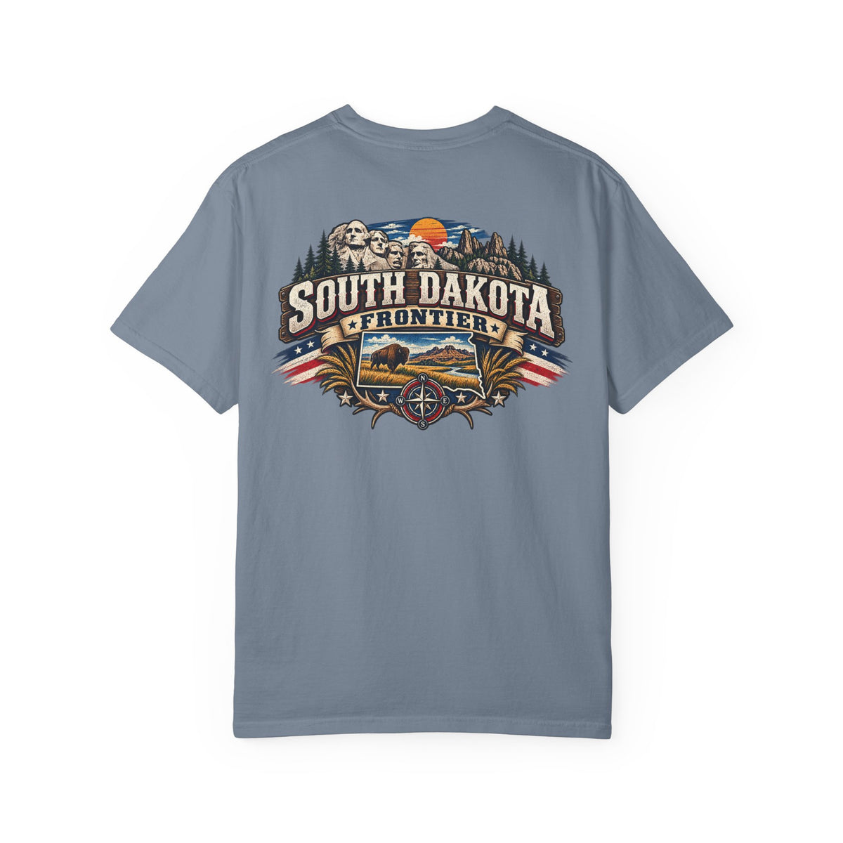 South Dakota Frontier Unisex Comfort Color 1717 Streetwear Graphic Tee