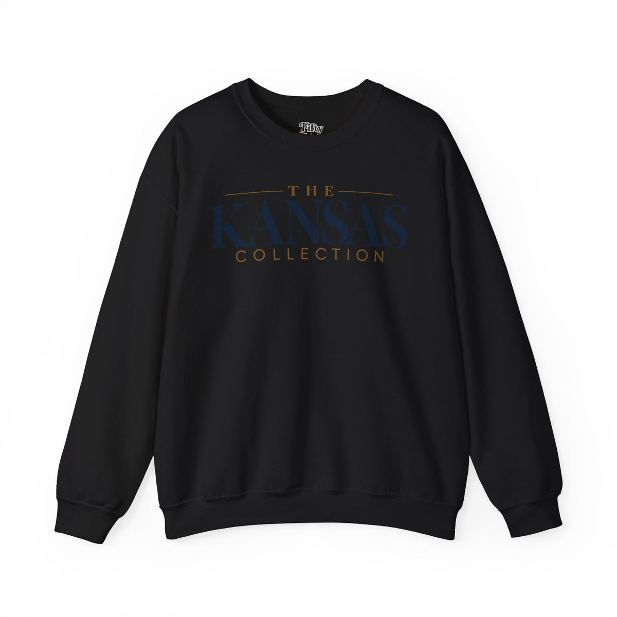 The Kansas Collection Unisex Crewneck Sweatshirt State Name Graphic