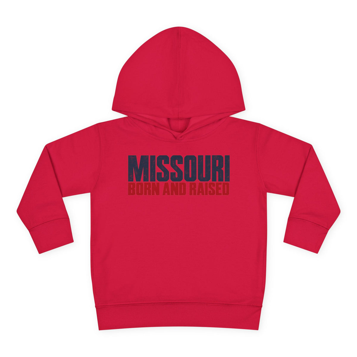 Missouri Born and Raised Modern Streetwear Unisex Toddler Pullover Fleece Hoodie