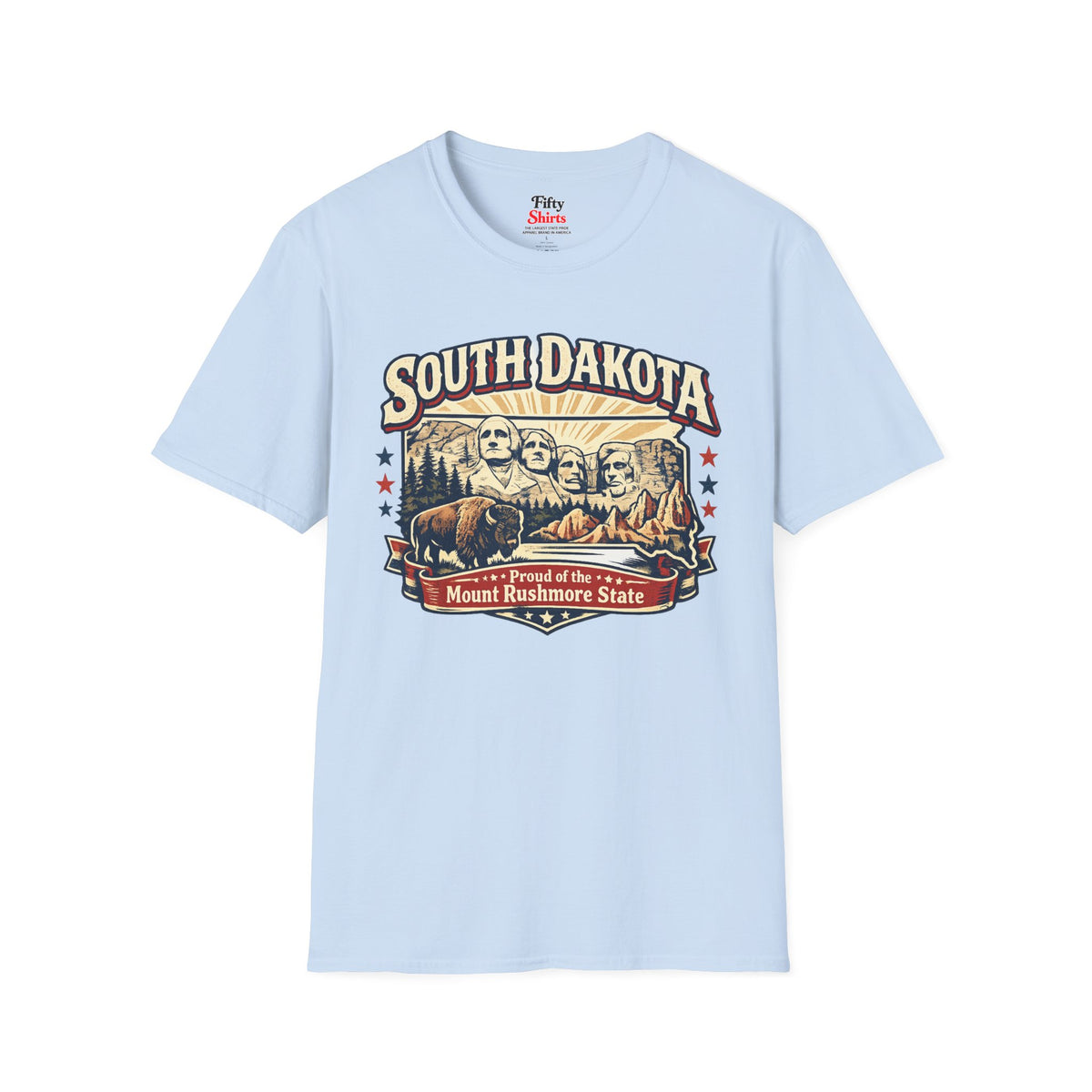 South Dakota State Pride Unisex Softstyle T Shirt State Pride Graphic Tee Collections FS03