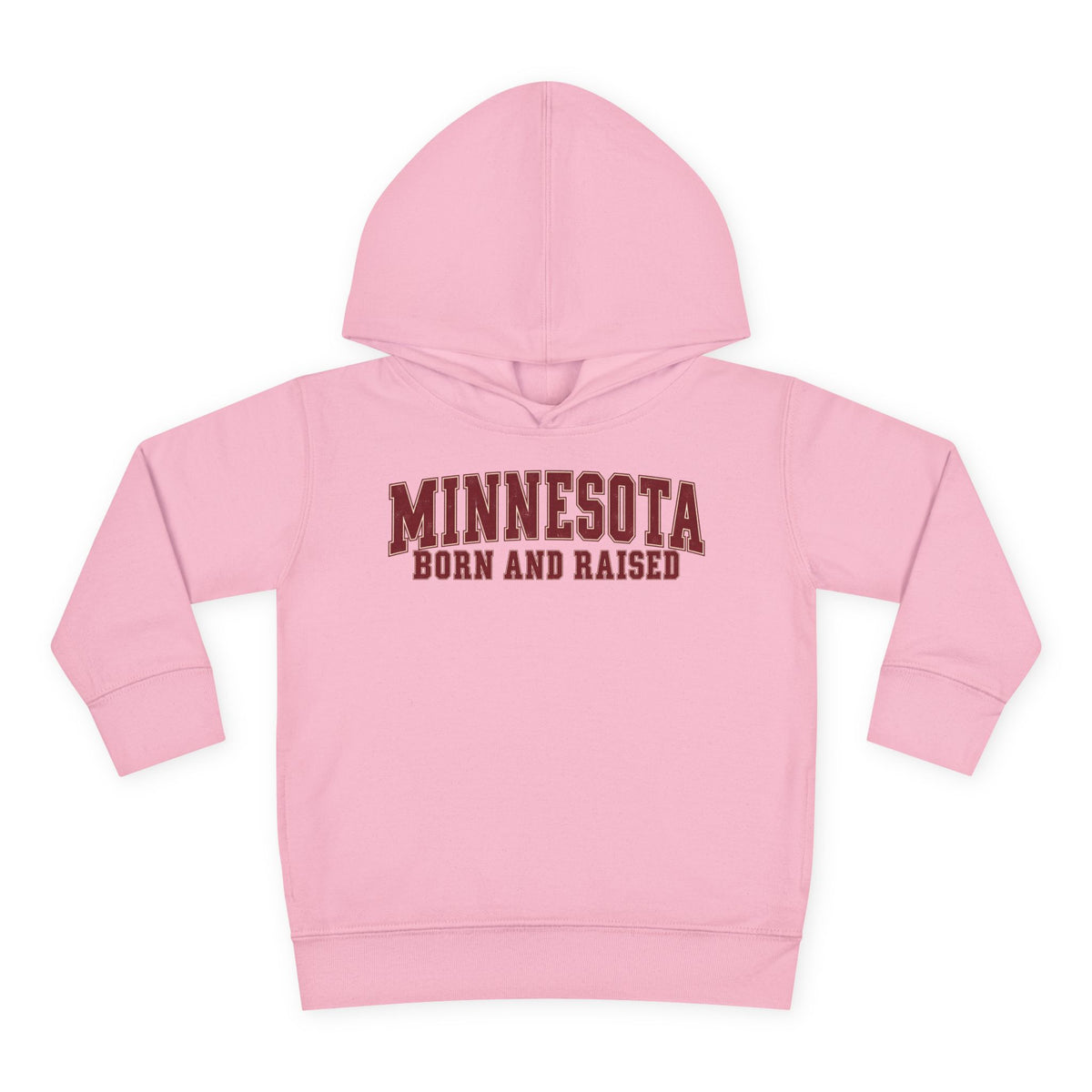 Minnesota Born and Raised Vintage Collegiate Unisex Toddler Pullover Fleece Hoodie