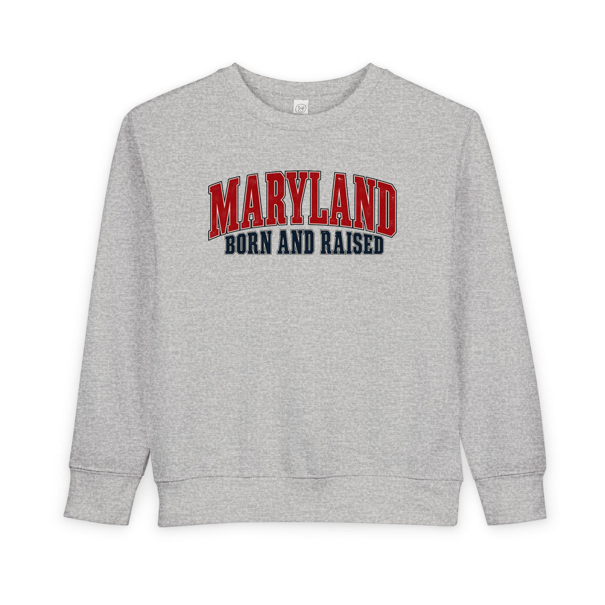 Maryland Born and Raised Chesapeake Heritage Unisex Toddler Sweatshirt