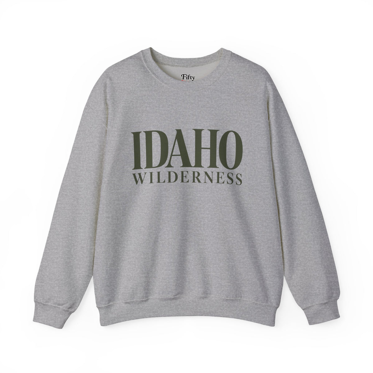 Idaho Wilderness Unisex Crewneck Sweatshirt State Name Graphic