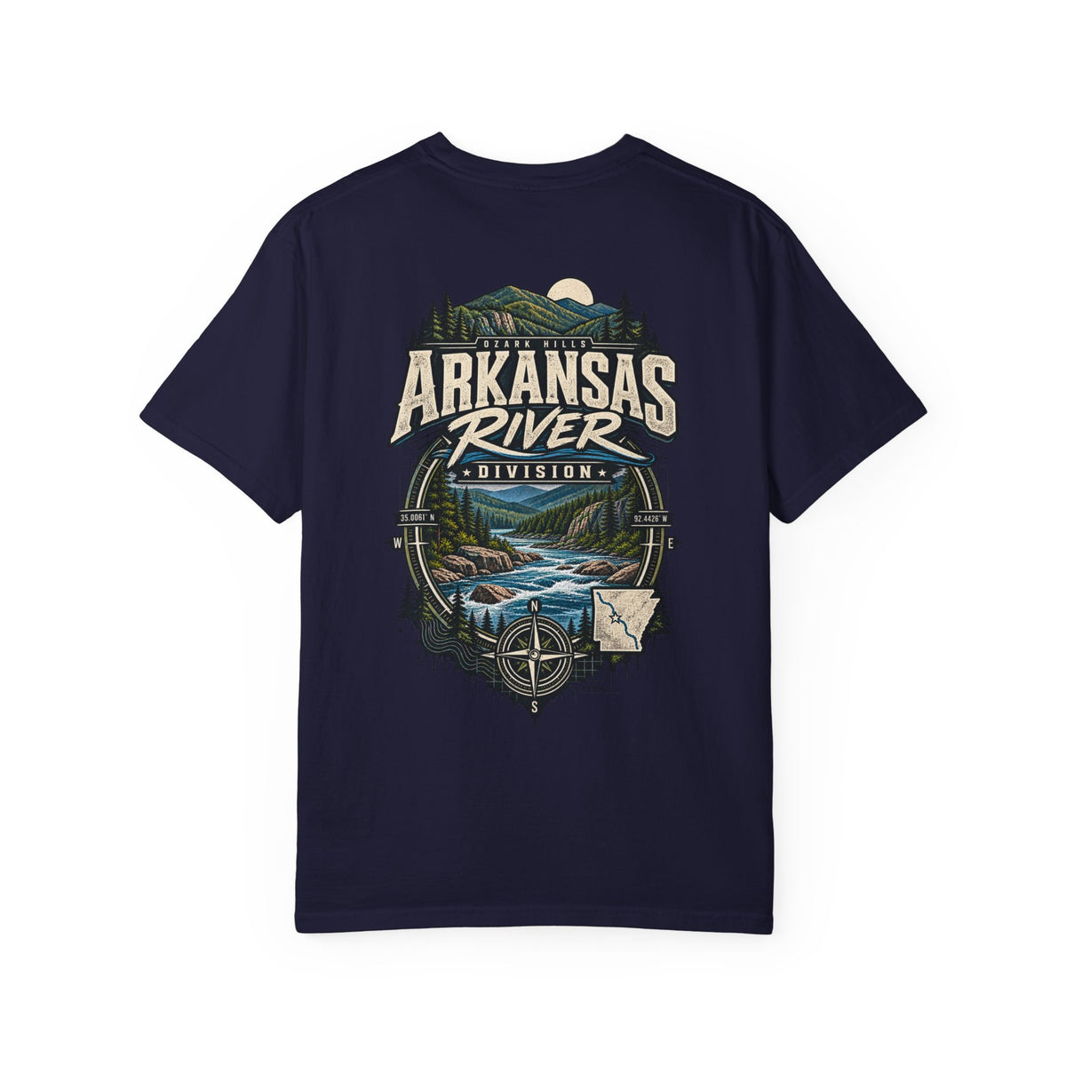 Arkansas River Division Unisex Comfort Color 1717 Streetwear Graphic Tee