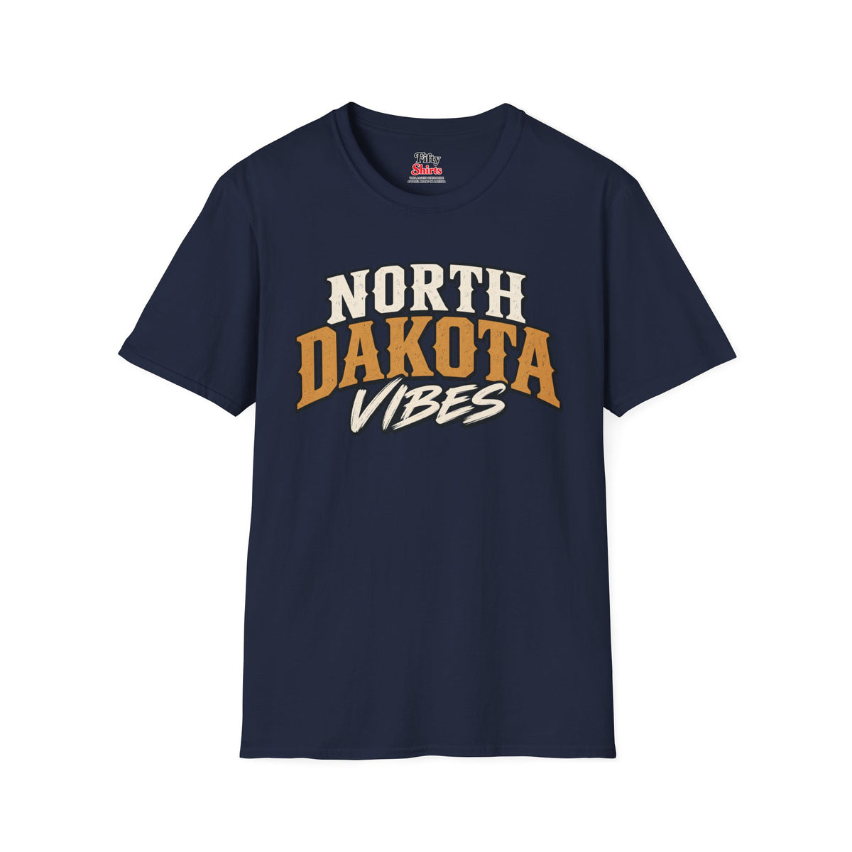 North Dakota Vibes Unisex Softstyle T Shirt State Name Graphic Tee