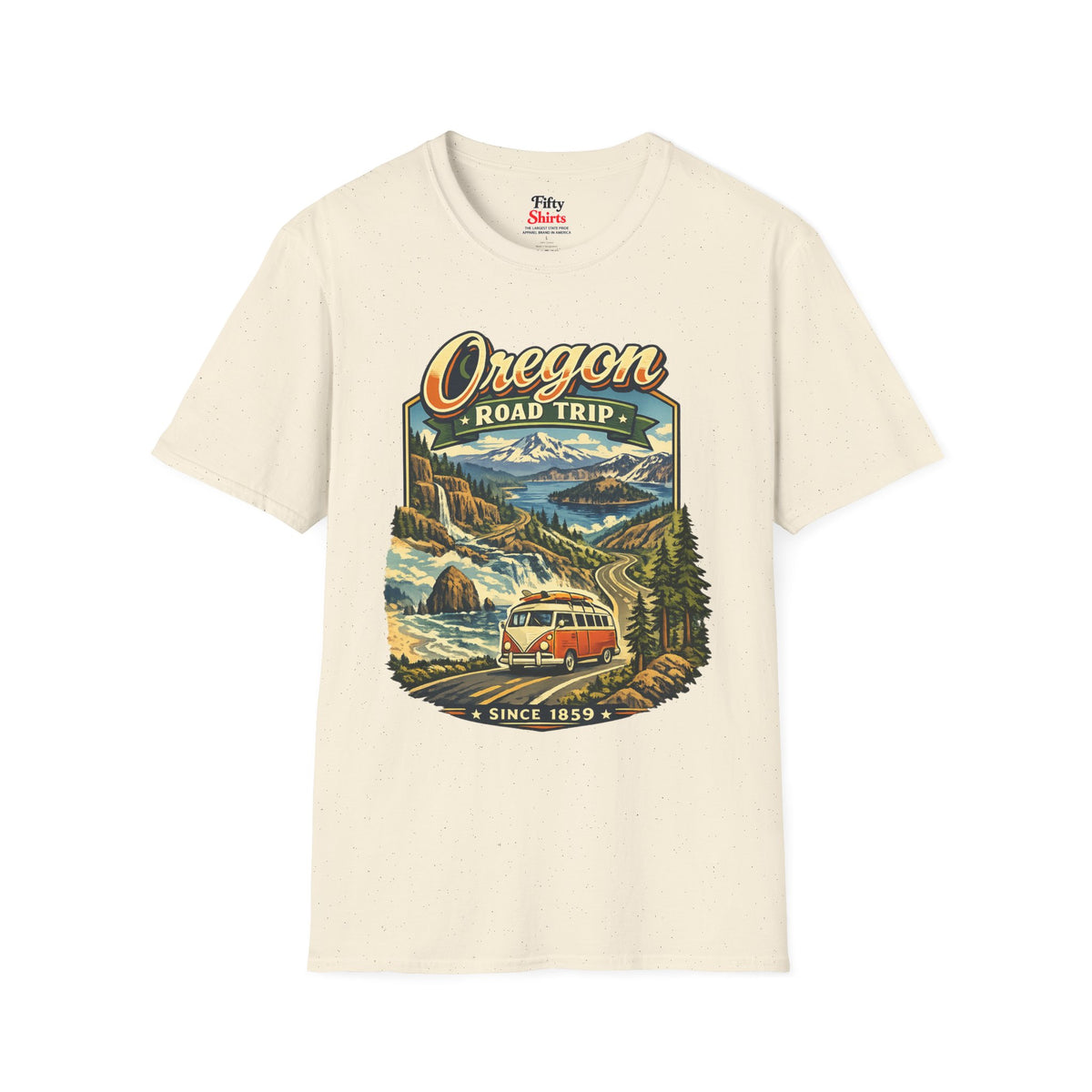 Oregon Road Trip Unisex Softstyle T Shirt State Pride Graphic Tee Collections FS03