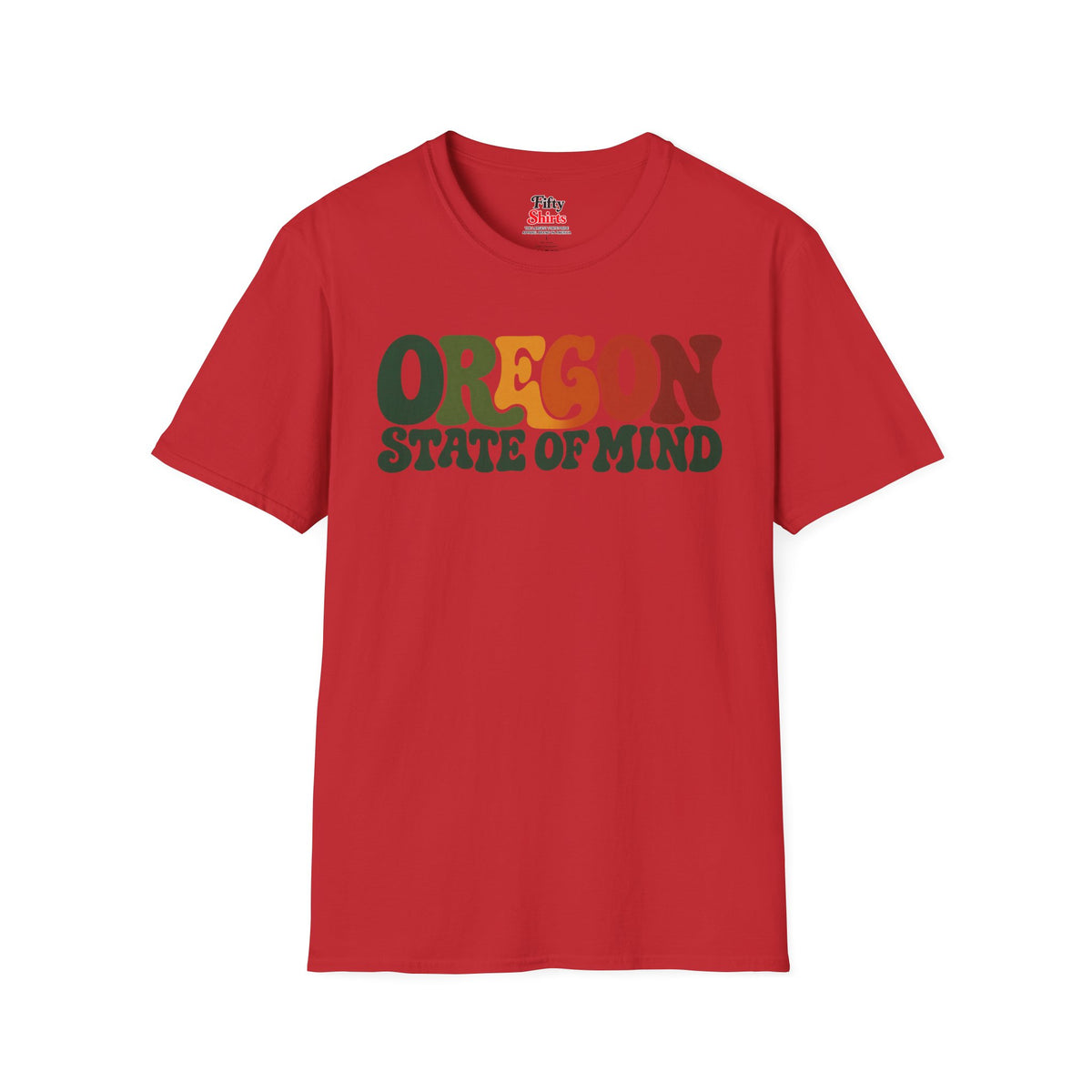 Oregon State of Mind Unisex Softstyle T Shirt State Name Graphic Tee