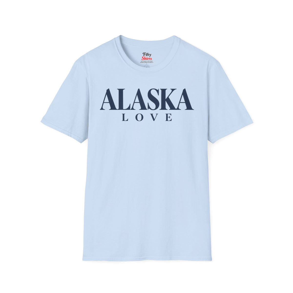 Alaska Love Unisex Softstyle T Shirt State Name Graphic Tee